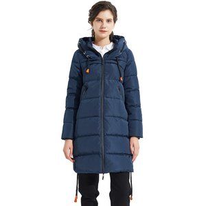 Orolay Long Dark Blue Coat